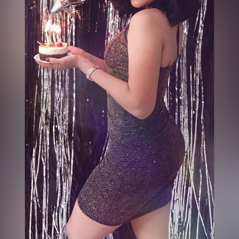 Sparkling Black Bodycon Dress